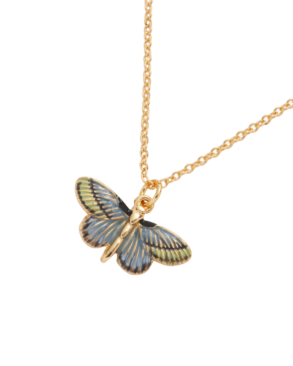 Deco Butterfly Blue Necklace