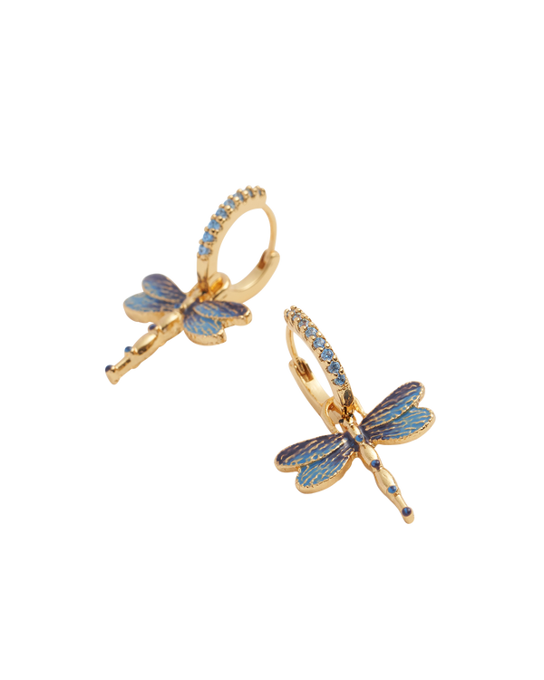 Dragonfly Crystal Earrings