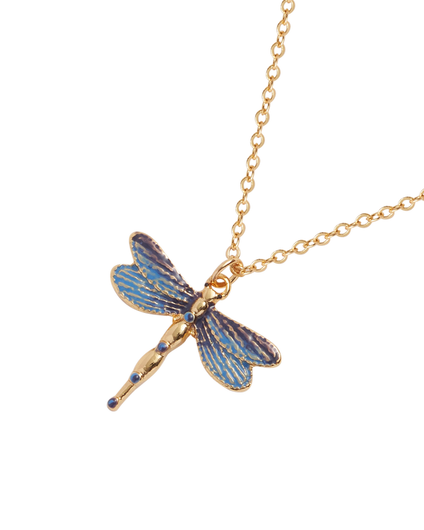 Dragonfly Crystal Necklace