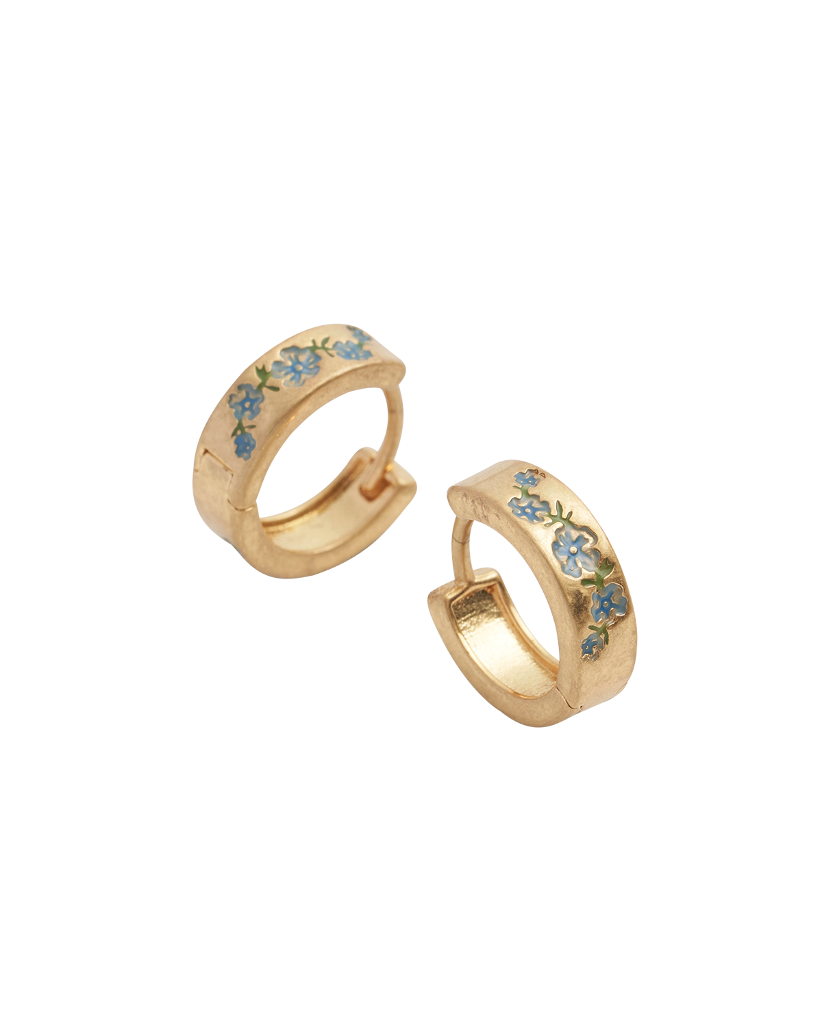 Forget Me Not Mini Hoop Earrings