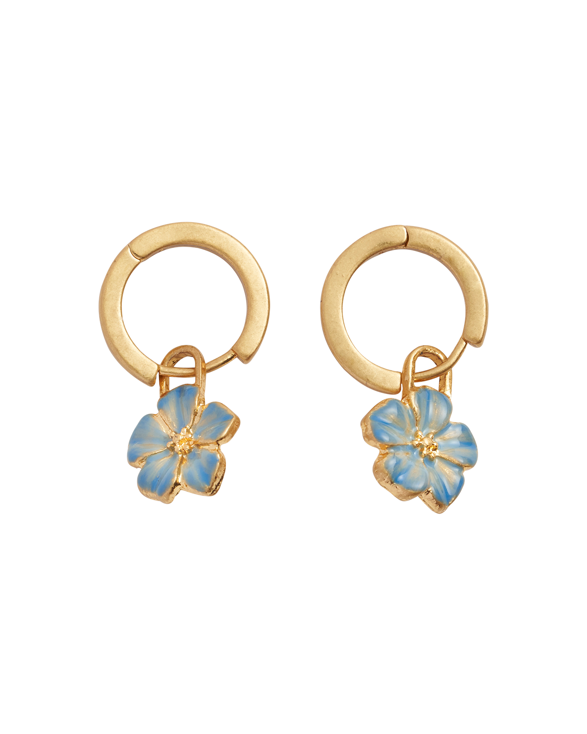 Flower Huggie Earrings