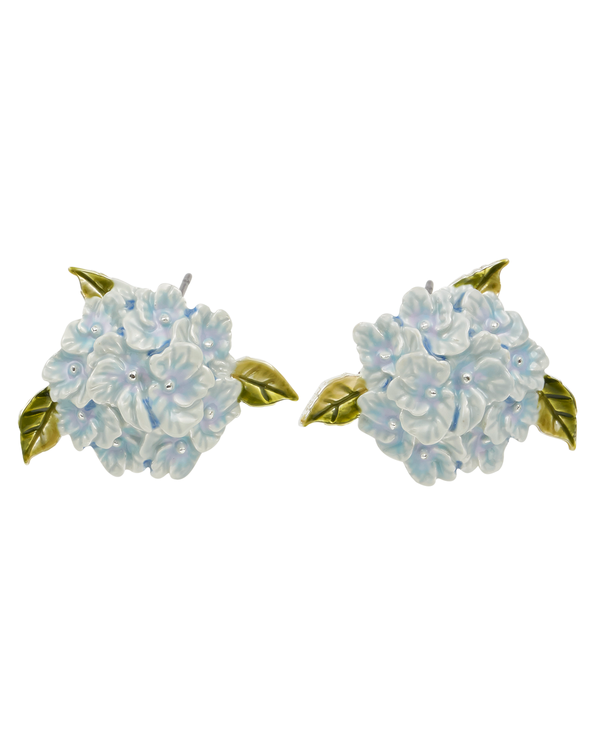 Pendientes Hortensias Plata