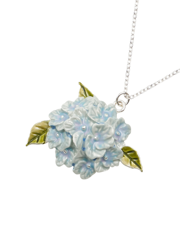 Hydrangea Silver Necklace