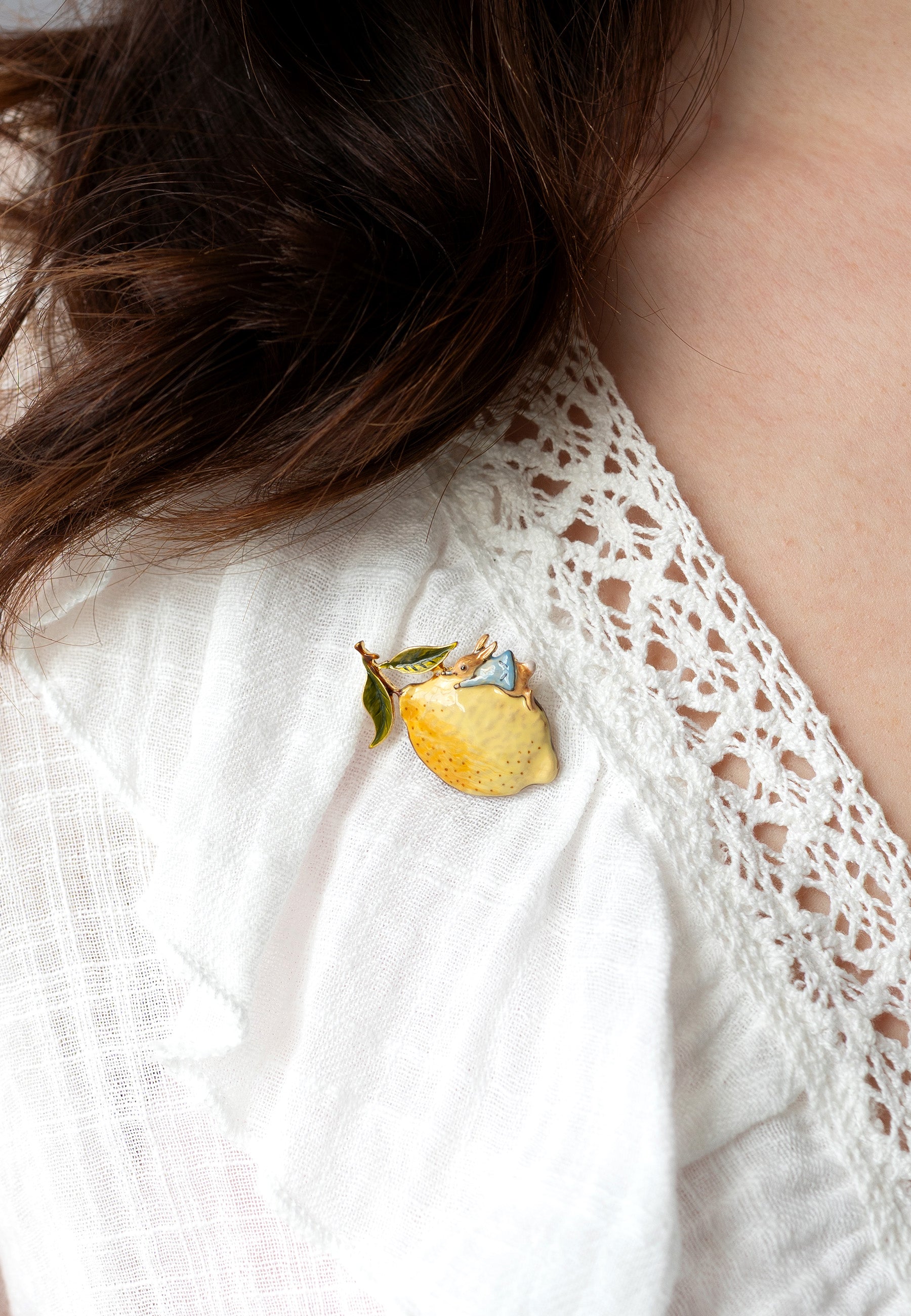Fable England x Peter Rabbit Lemon Brooch