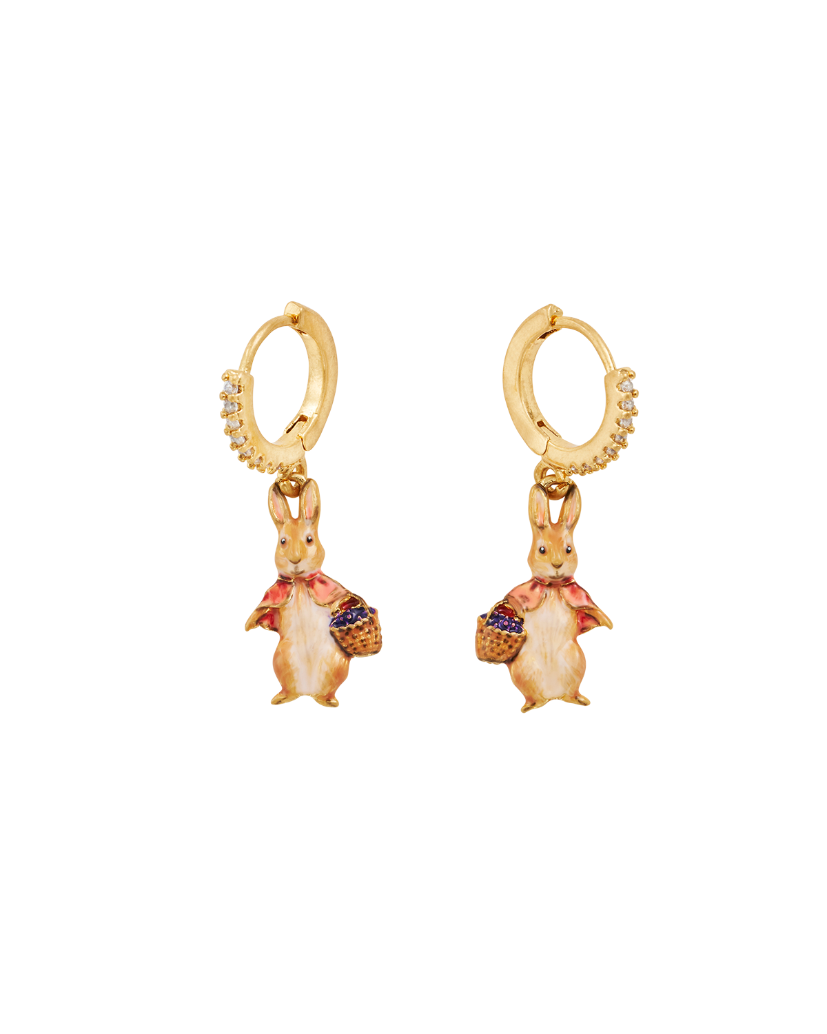 x Peter Rabbit Cotton tail Earrings