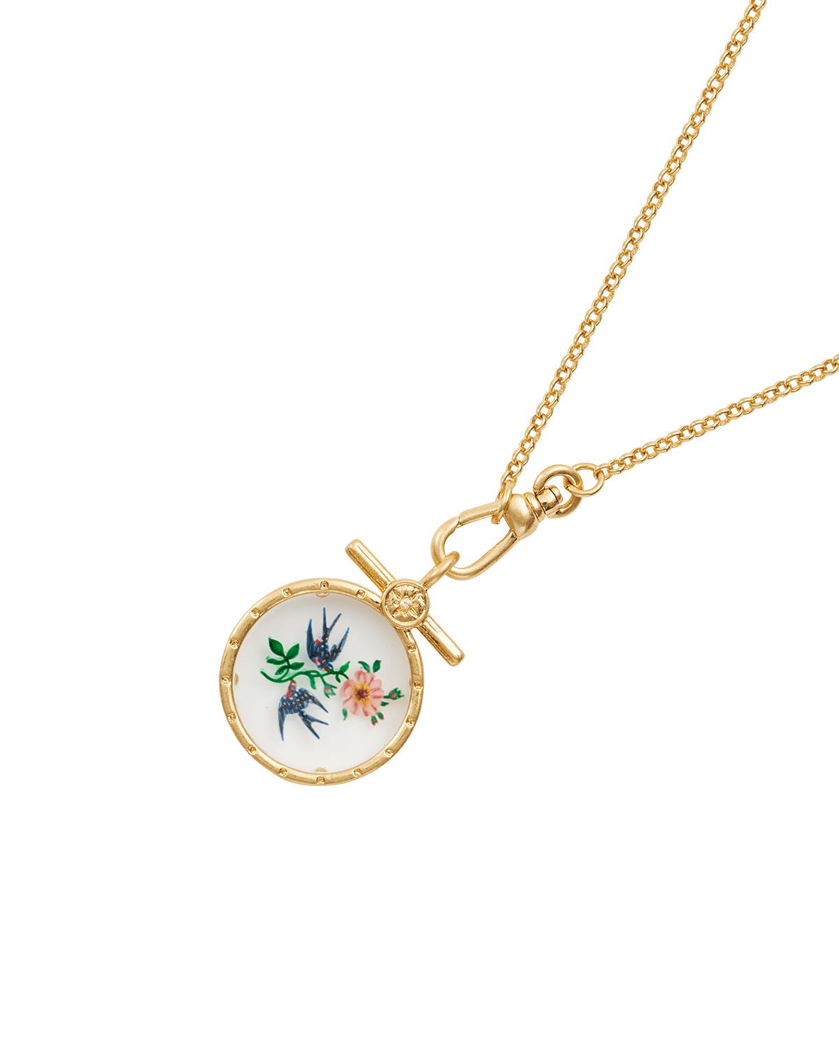 Swallow Monocle Necklace