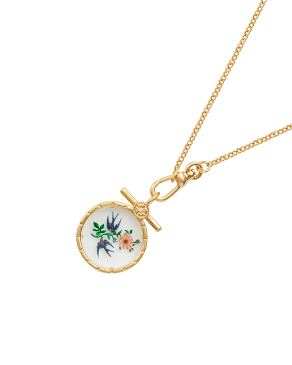 Swallow Monocle Necklace