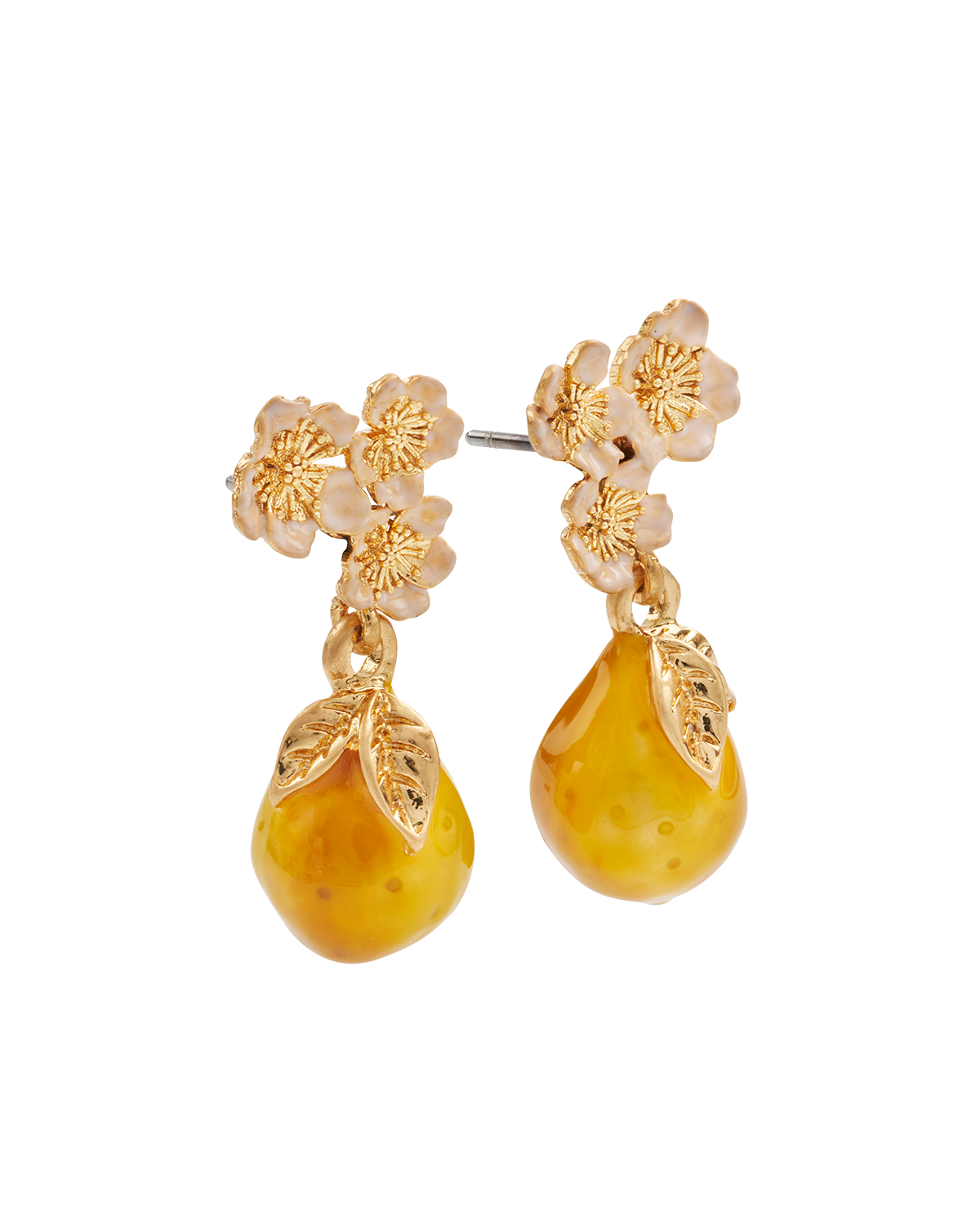 Golden Pear Drop Gold Earrings