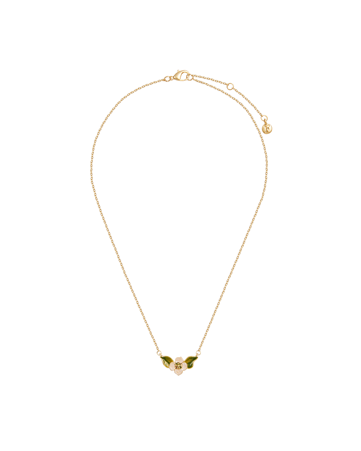 Gold Poppy Anemone Necklace