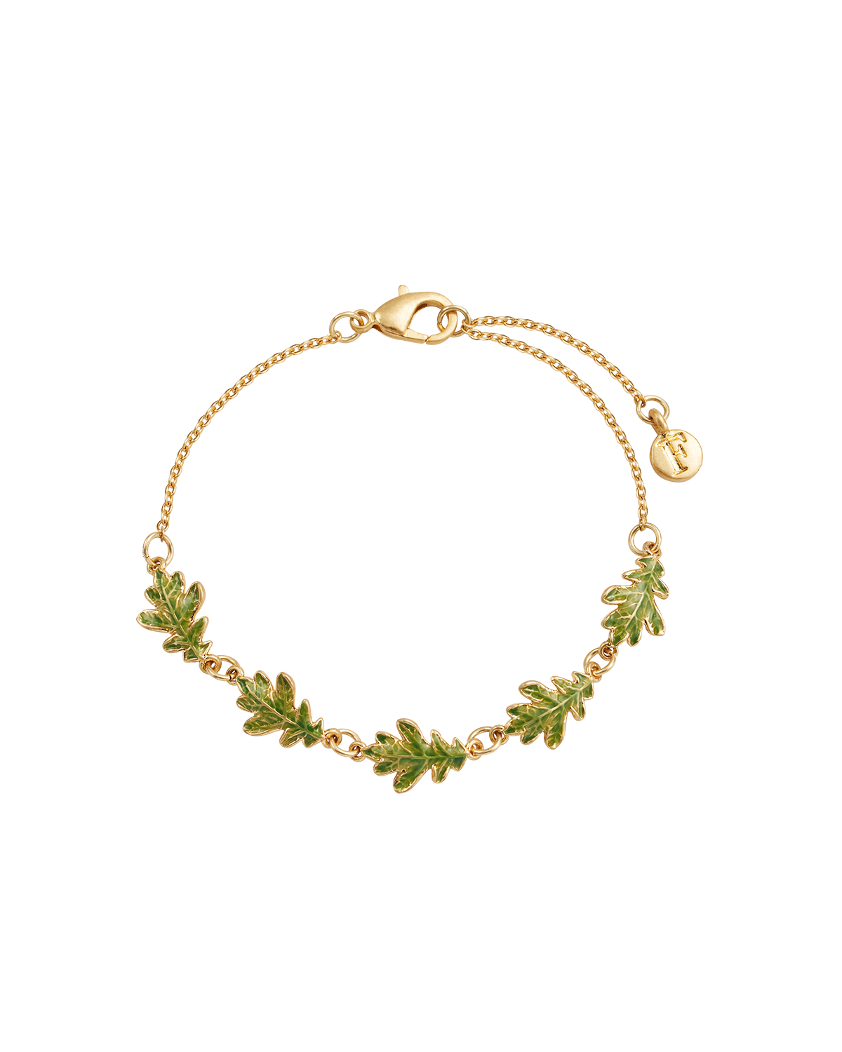 Gold Oak Leaf Bracelet