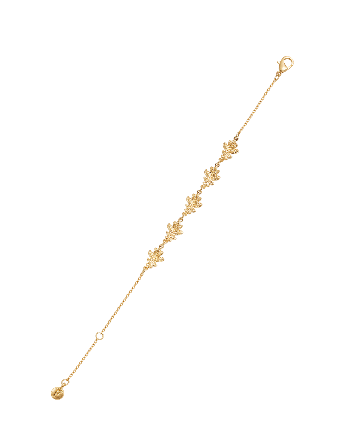 Gold Oak Leaf Bracelet