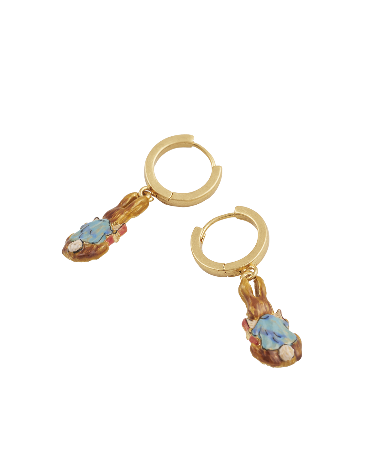 Fable England x Peter Rabbit Reading Charm Huggie Earrings