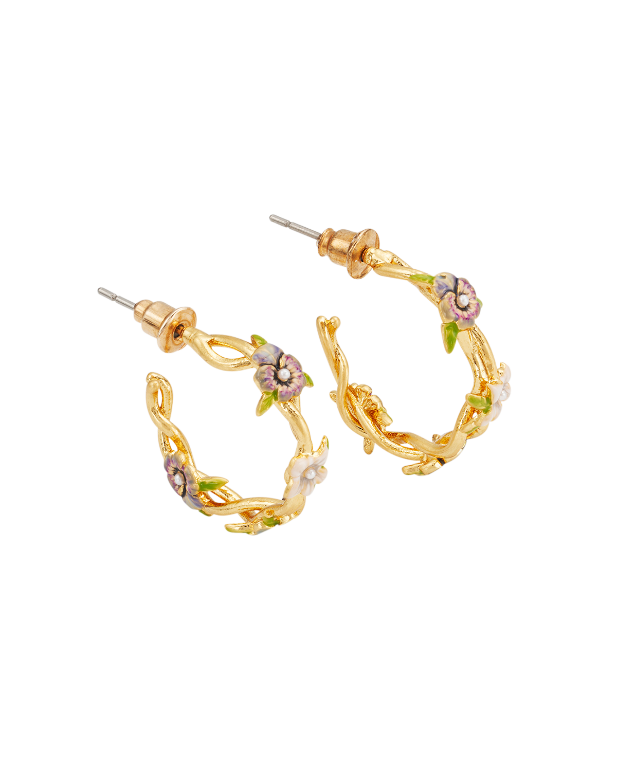 Wildflower Hoop Earrings