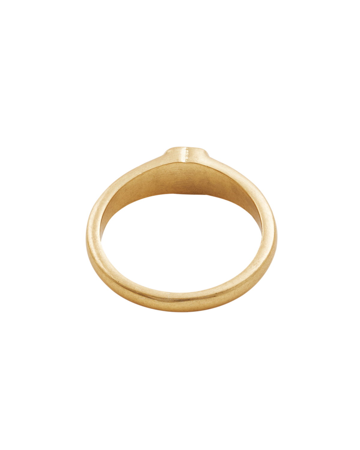 Gold ring on a white background