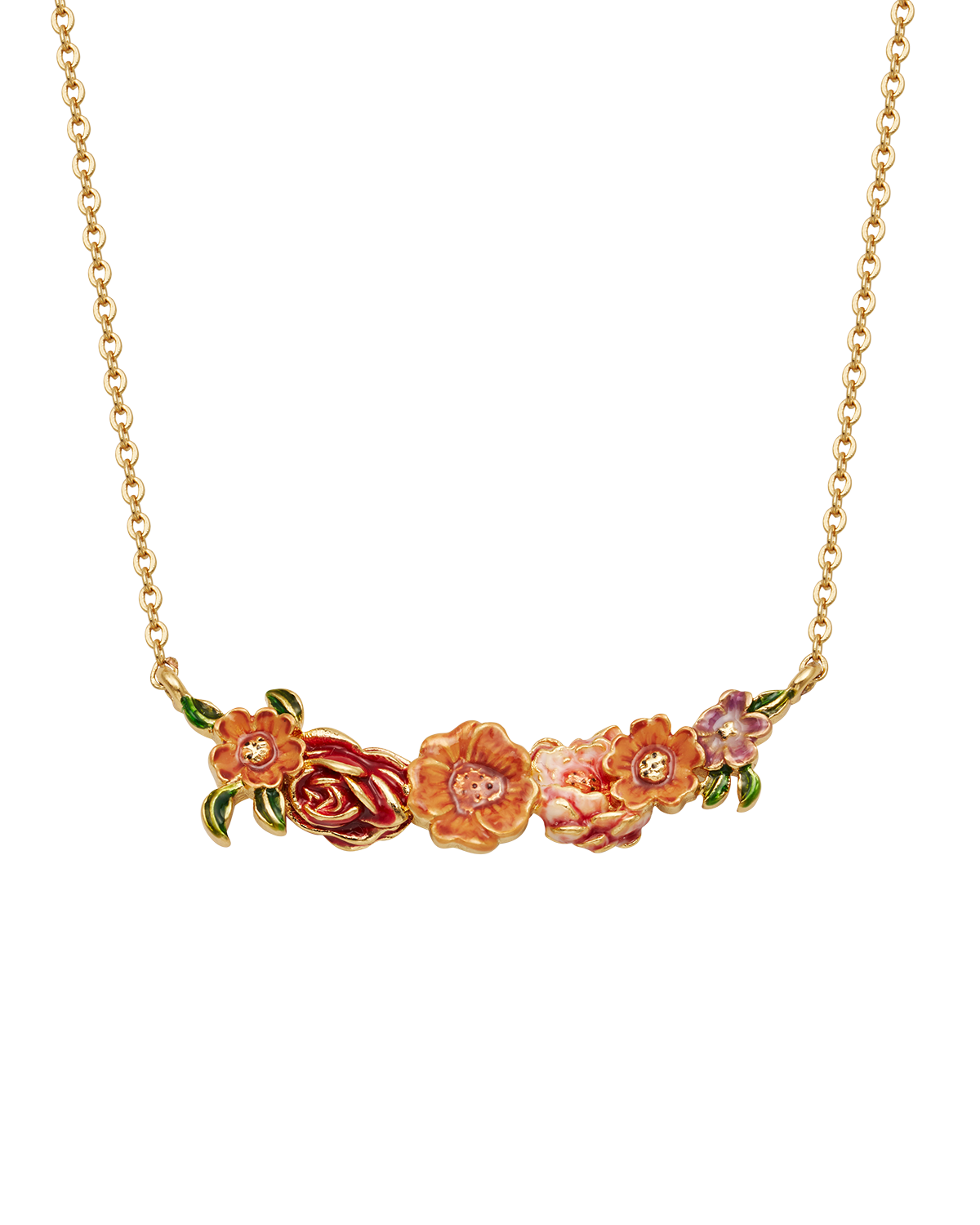 Eve Floral Choker Necklace in Gold