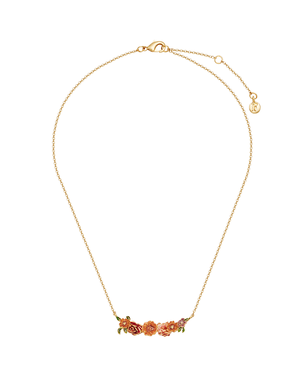 Eve Floral Choker Necklace in Gold