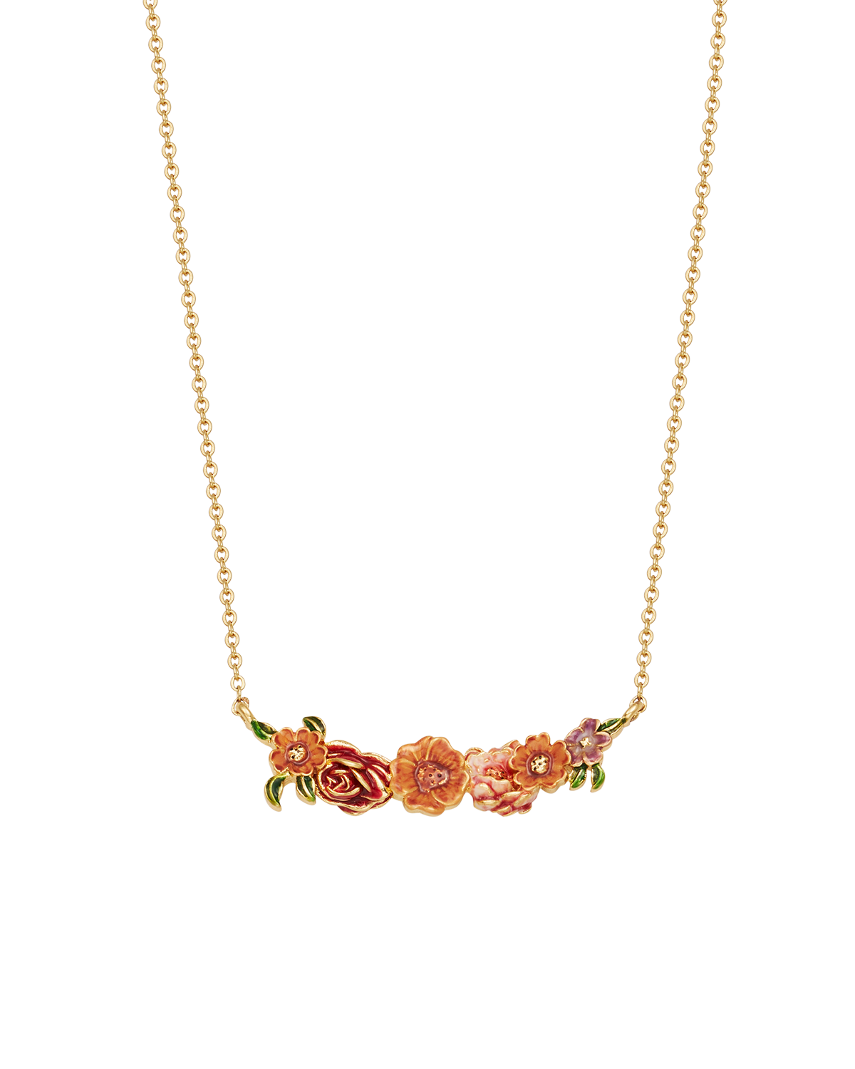 Eve Floral Choker Necklace in Gold