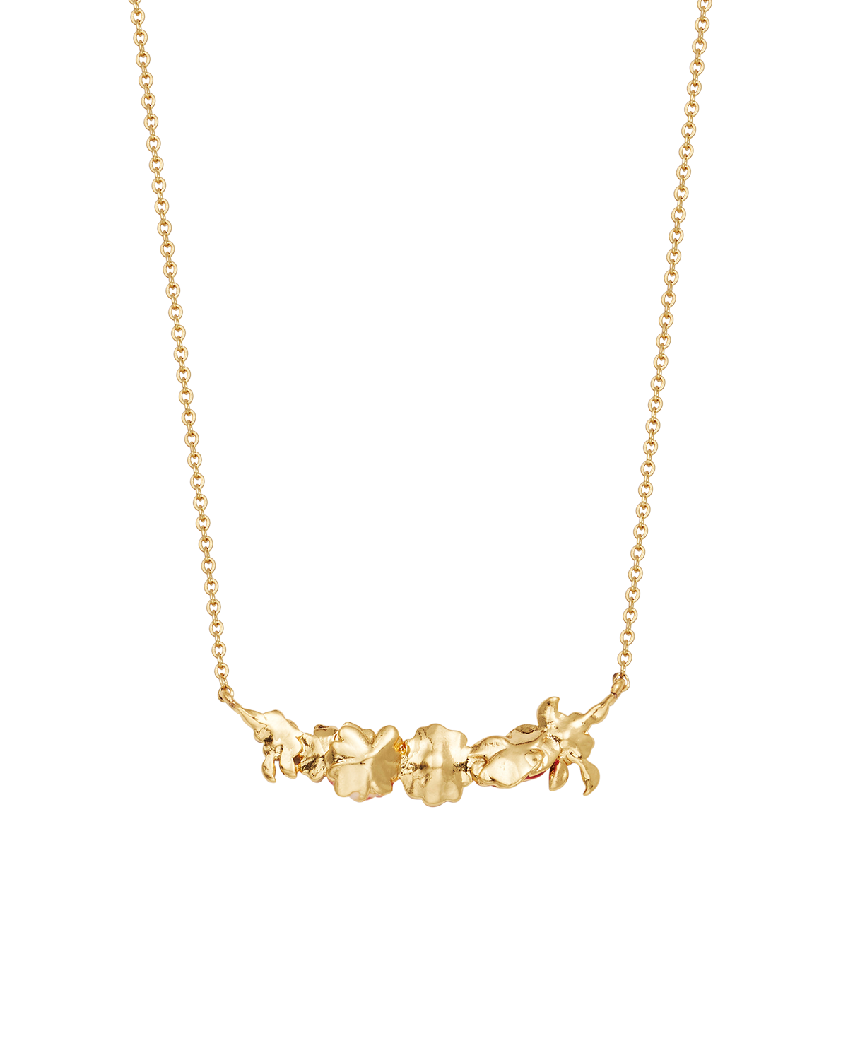 Eve Floral Choker Necklace in Gold
