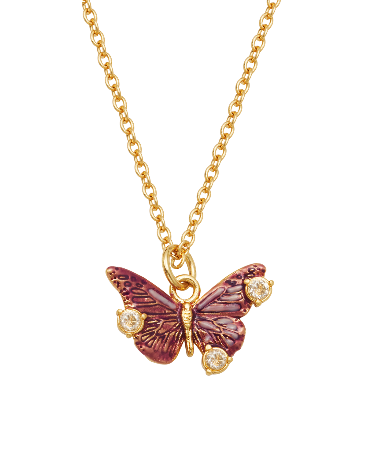 Hera Butterfly Necklace in Gold