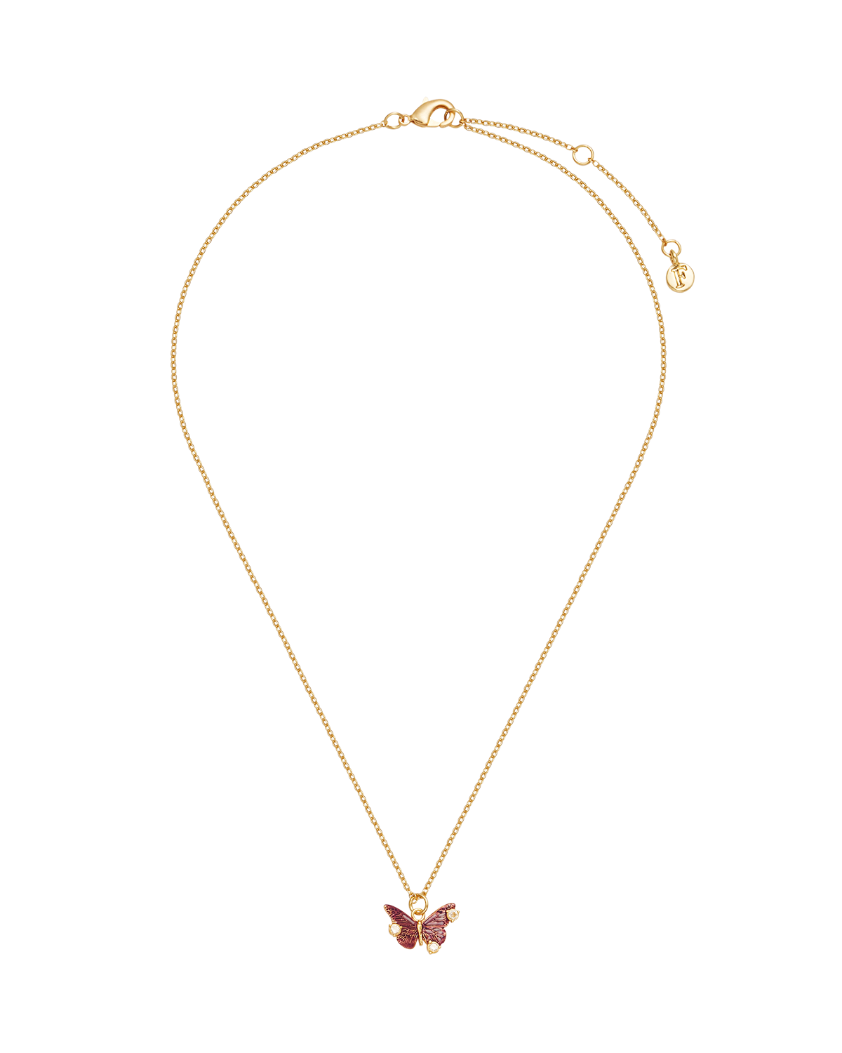 Hera Butterfly Necklace in Gold