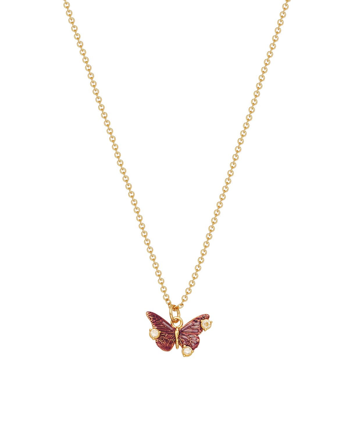 Hera Butterfly Necklace in Gold