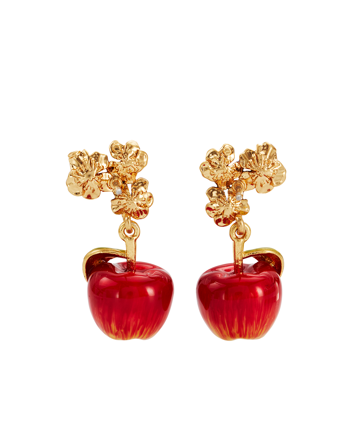 Orecchini Pendenti Apple Blossom in Oro