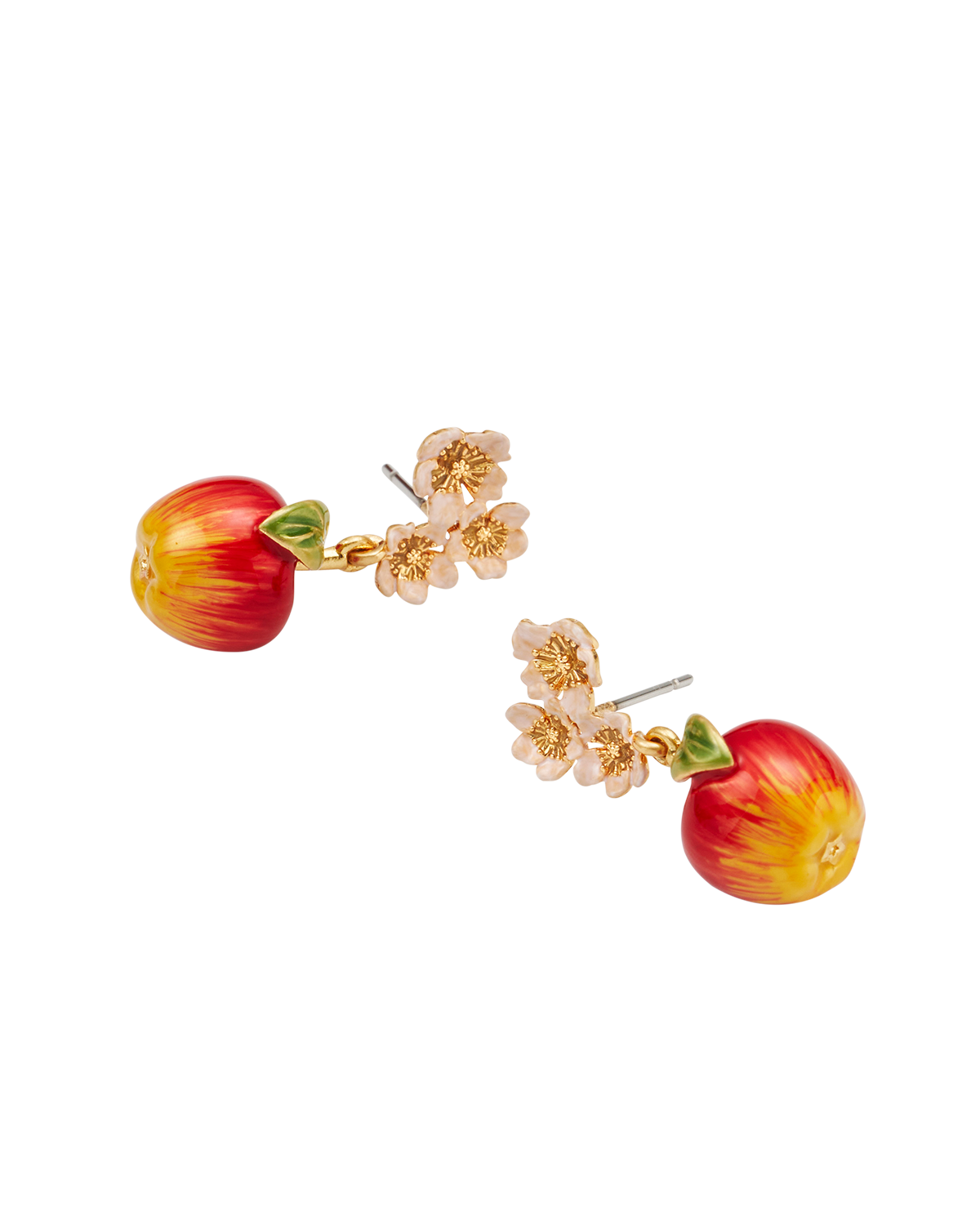 Orecchini Pendenti Apple Blossom in Oro