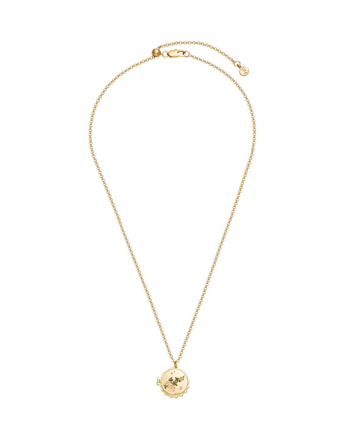 Collana Medaglione Ivy Blossom in Oro