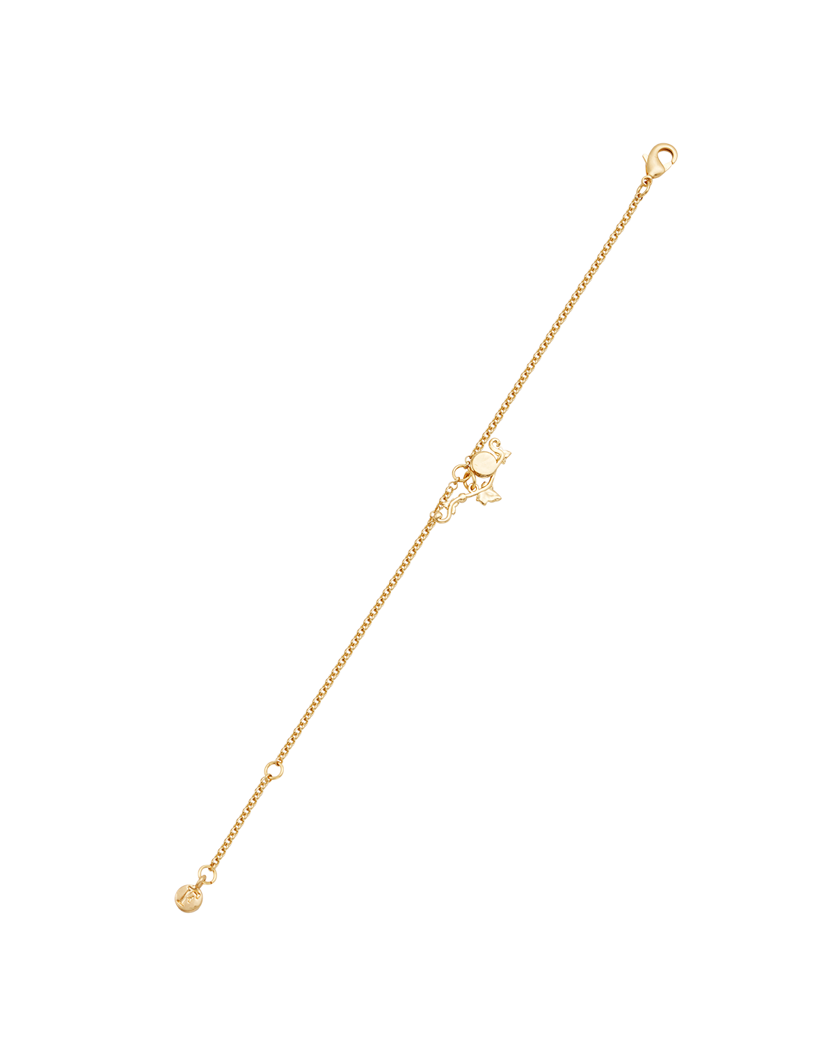 Ivy & Pearl T-Bar Bracelet in Gold