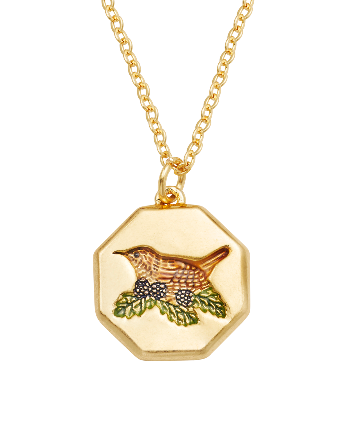 Wren & Blackberry Necklace in Gold