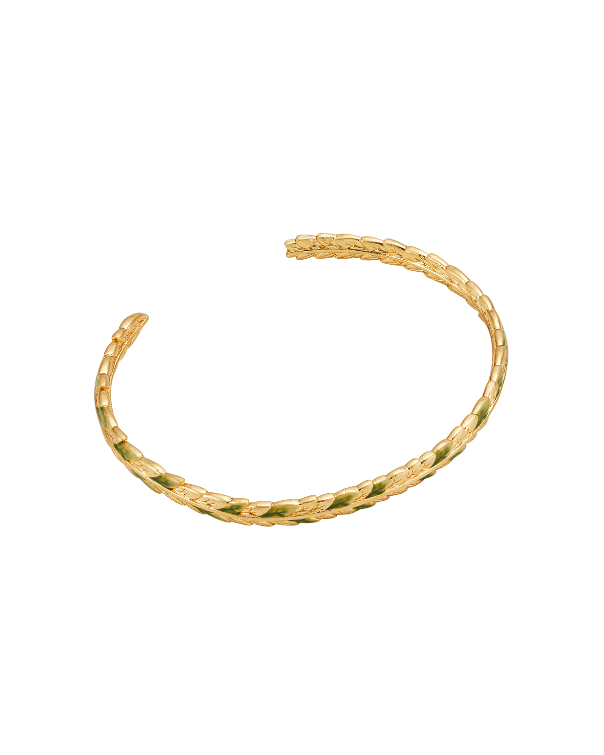 Wheat Bangle in Gold