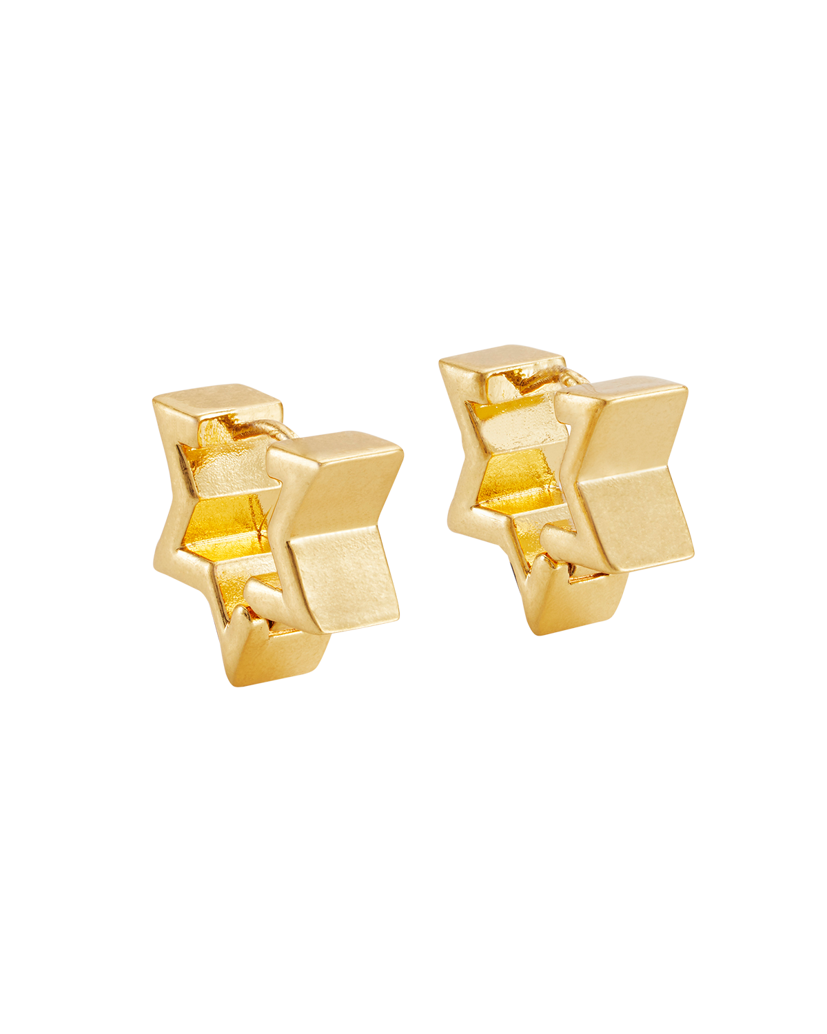 Larkspur Huggie Earrings in Gold