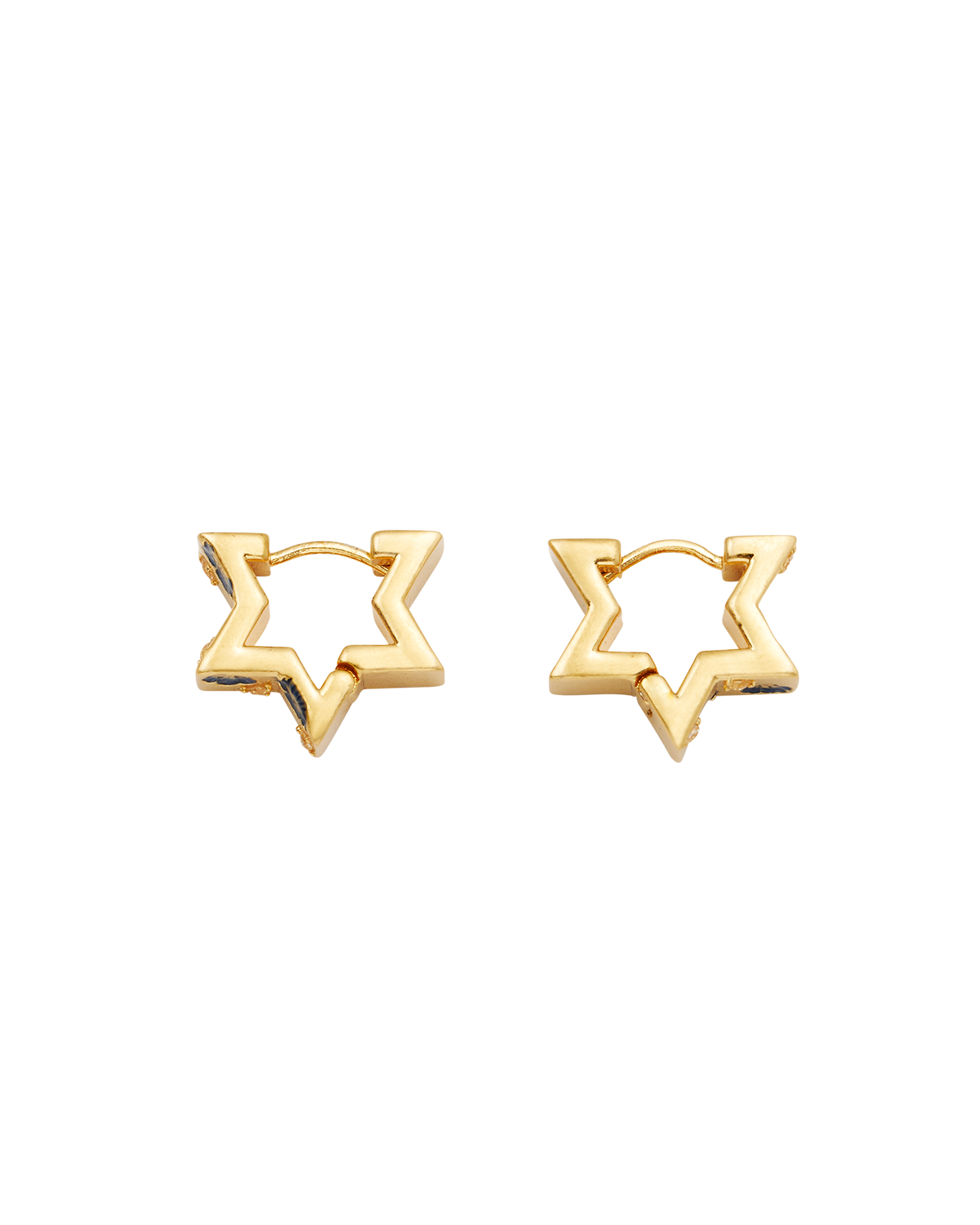 Larkspur Huggie Earrings in Gold