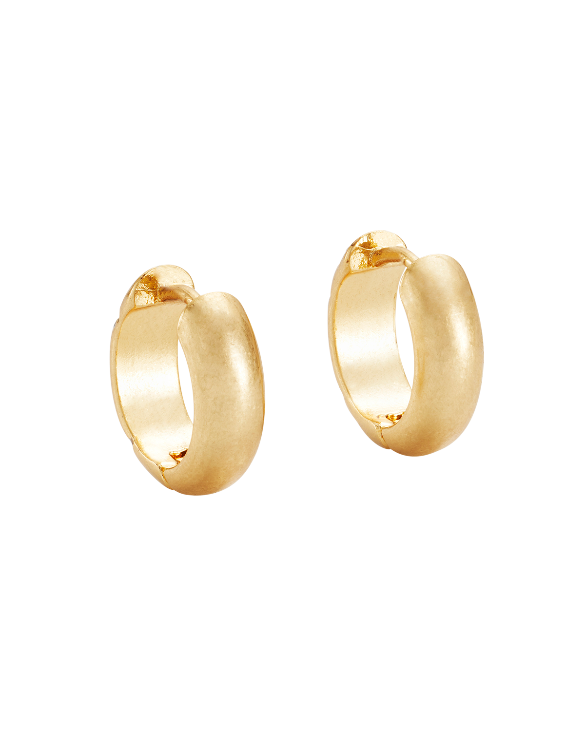 Periwinkle Huggie Earrings in Gold