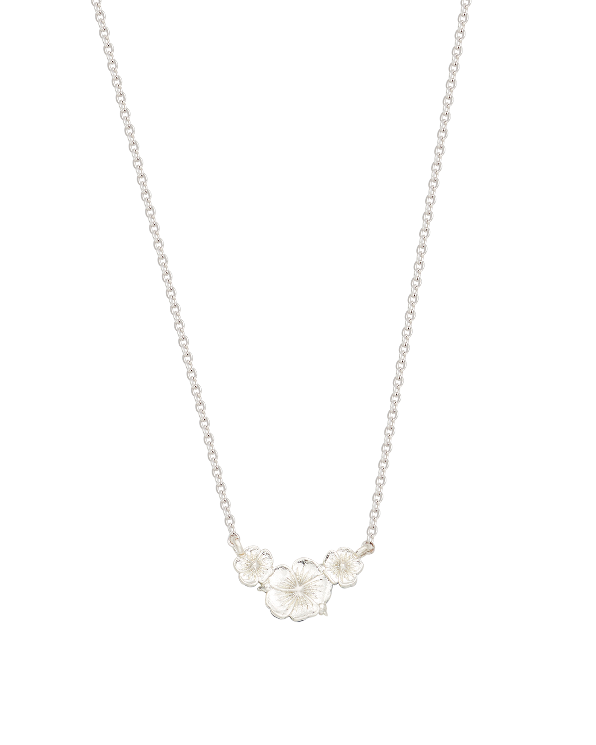 Larkspur Choker Necklace in Silver