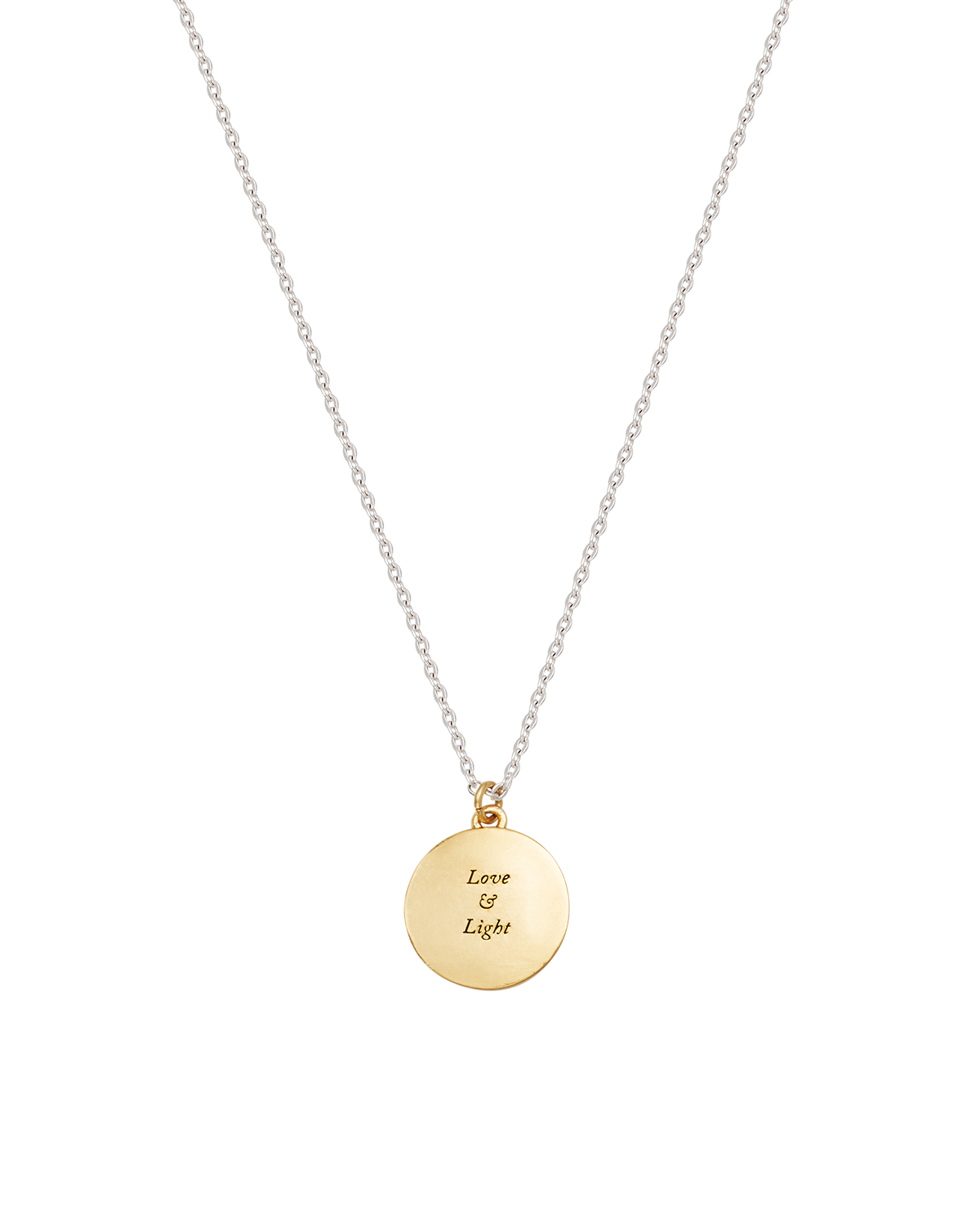 Selene Moon & Periwinkle Necklace in Gold
