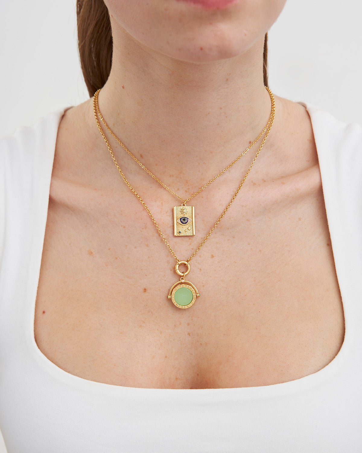 Talisman Eye Necklace in Gold