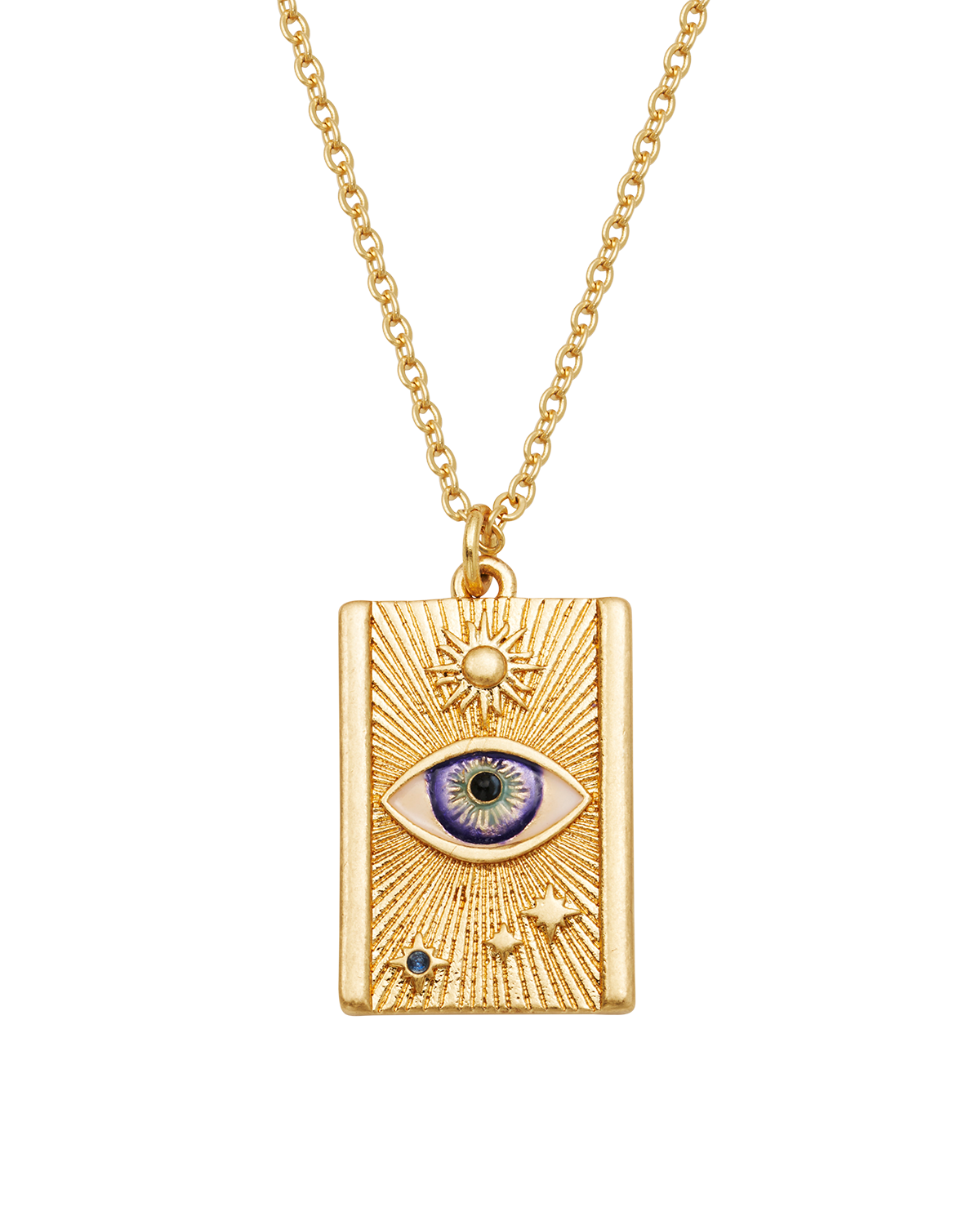 Talisman Eye Necklace in Gold