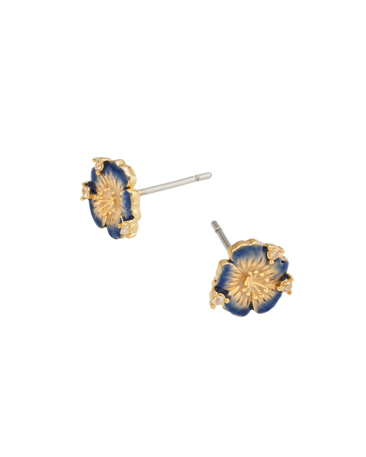 Larkspur Stud Earrings in Gold