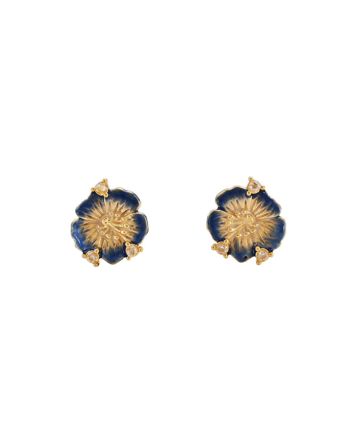 Larkspur Stud Earrings in Gold