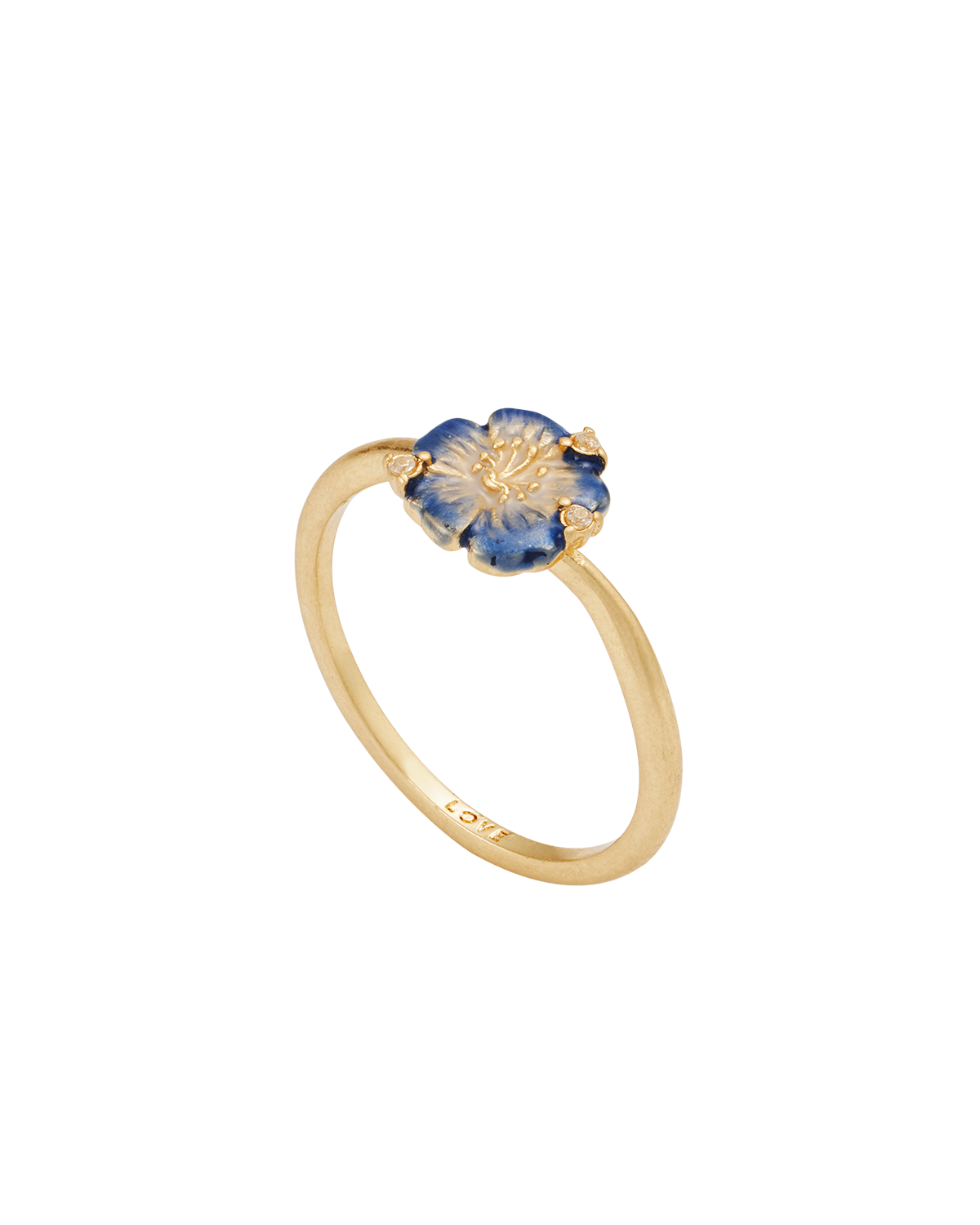 Larkspur Mini Stacking Ring in Gold in Gold