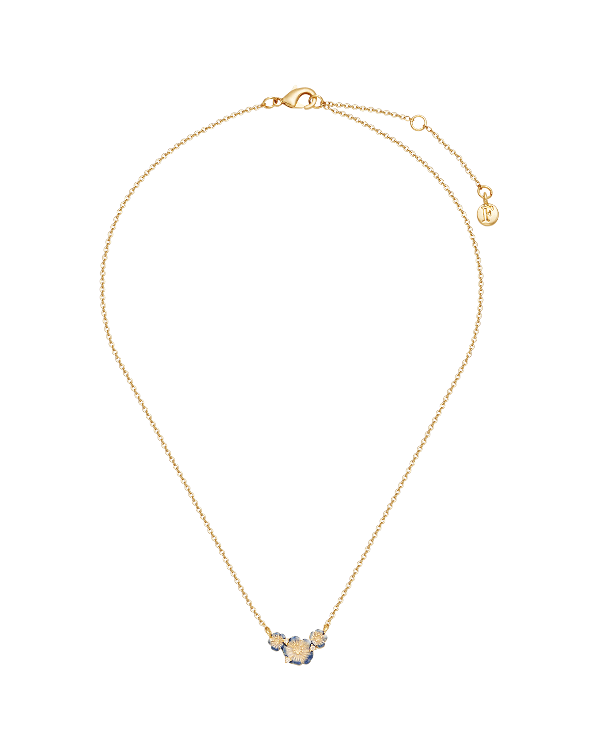 Larkspur Choker Necklace in Gold