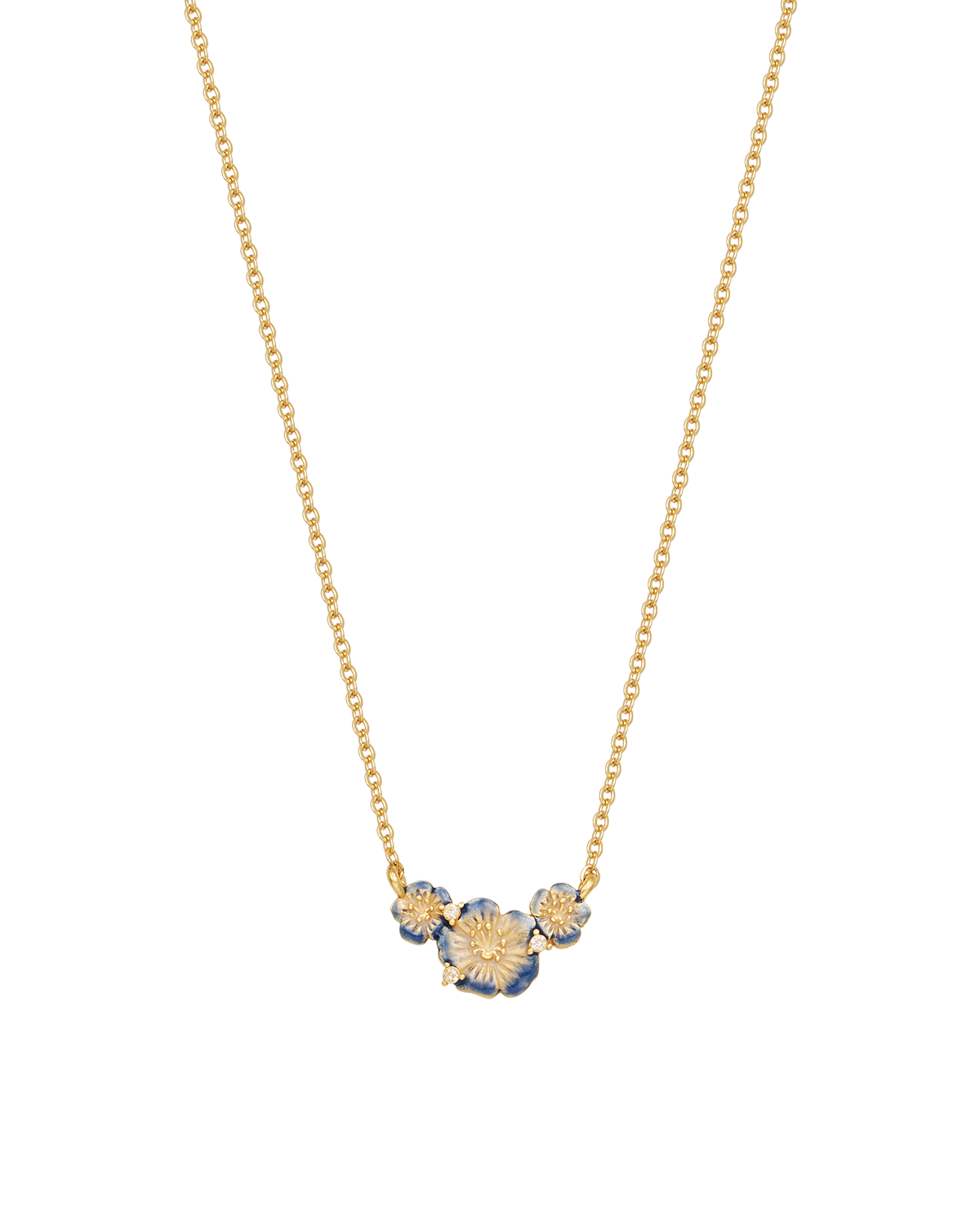 Larkspur Choker Necklace in Gold