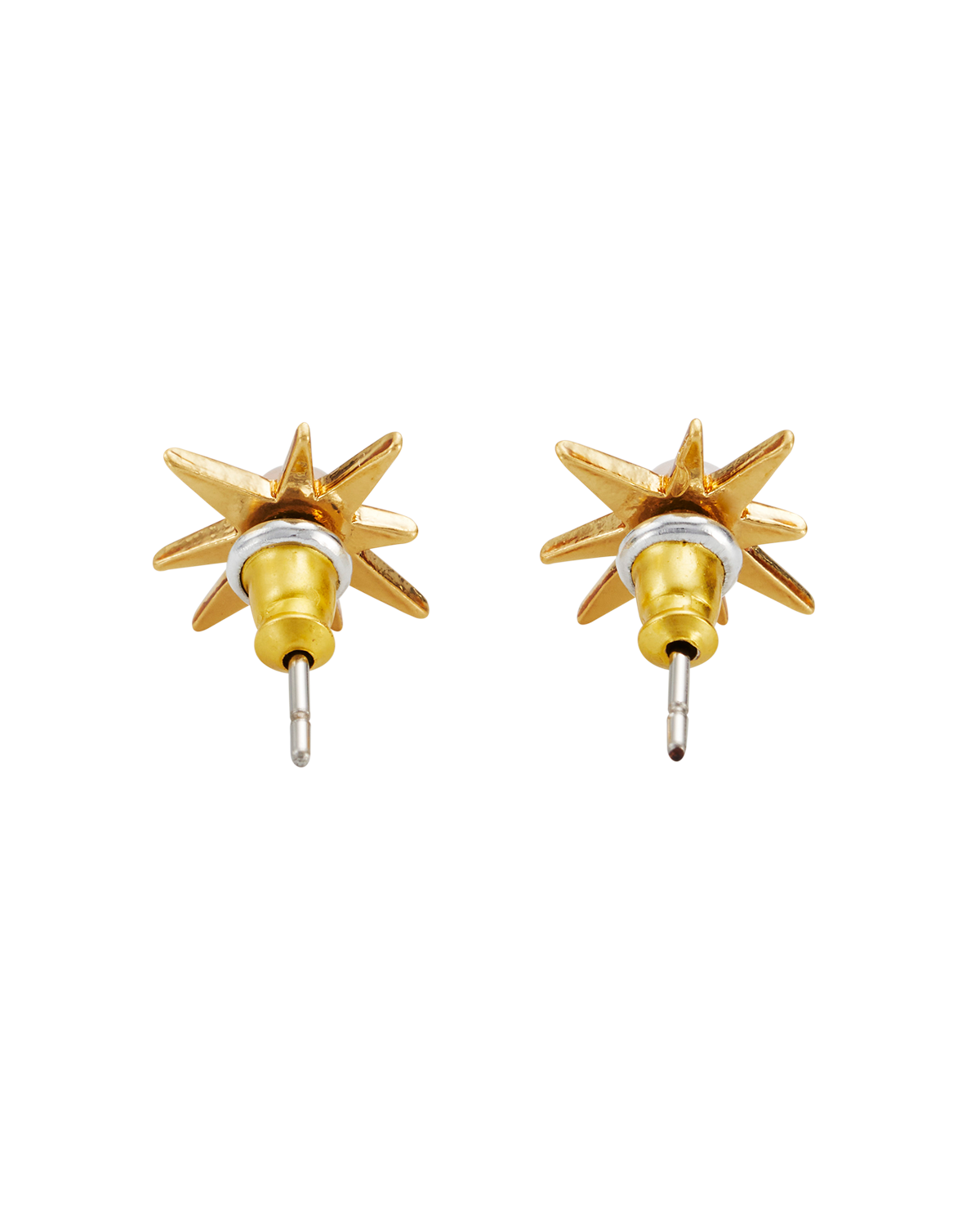 Star Pearl Stud Earrings in Gold