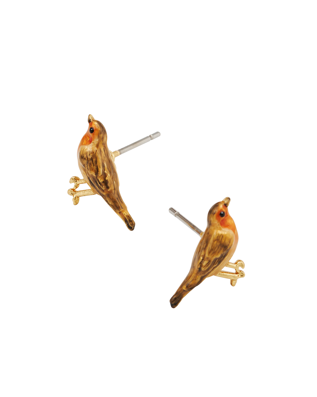 Robin Stud Earrings in Gold
