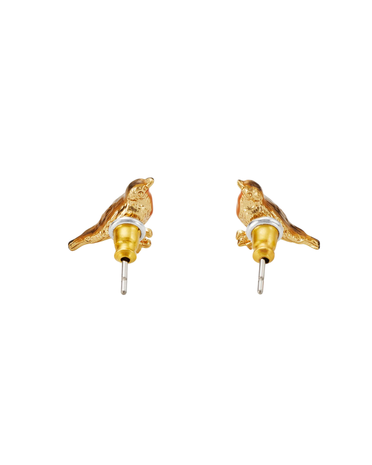 Robin Stud Earrings in Gold