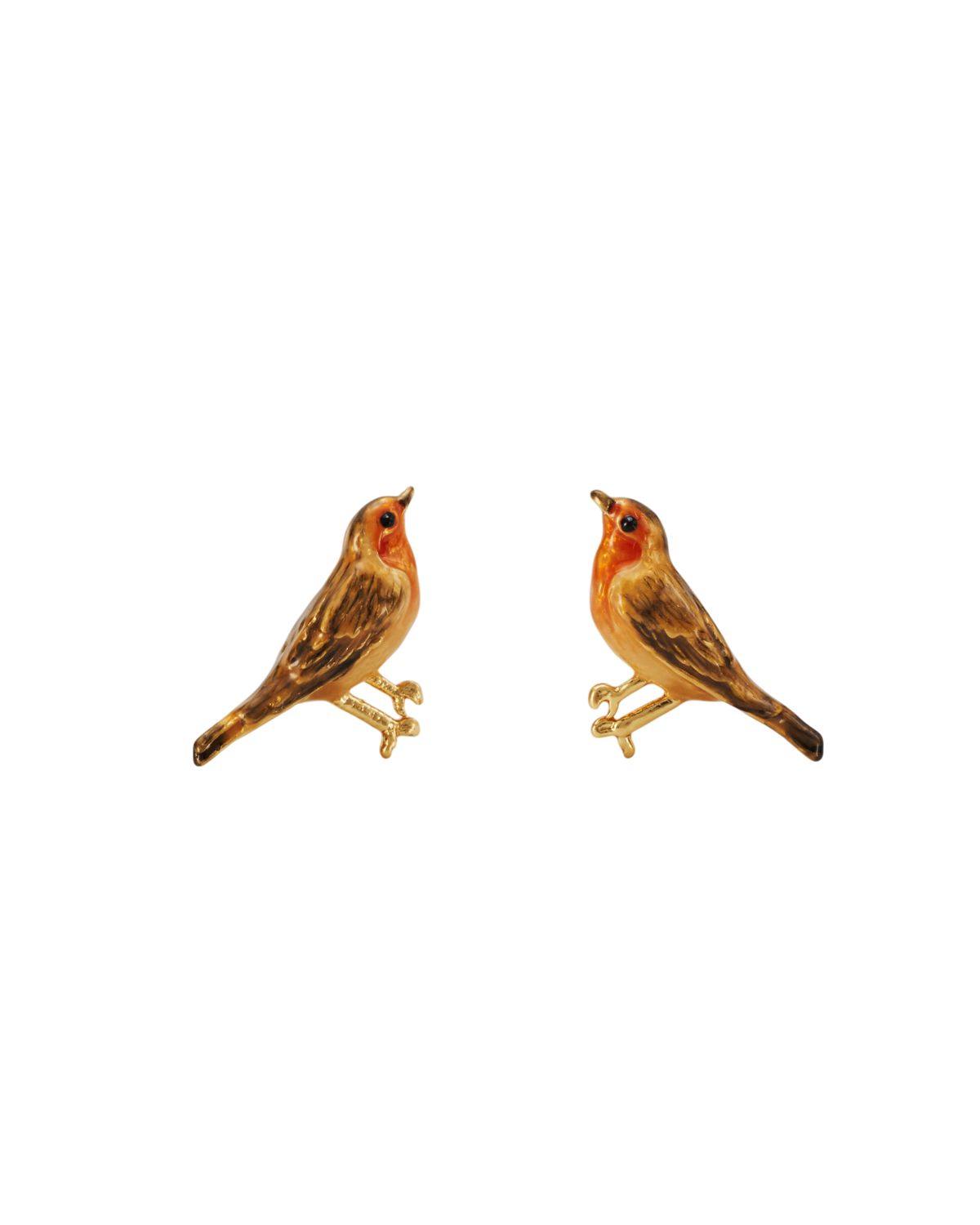 Robin Stud Earrings in Gold