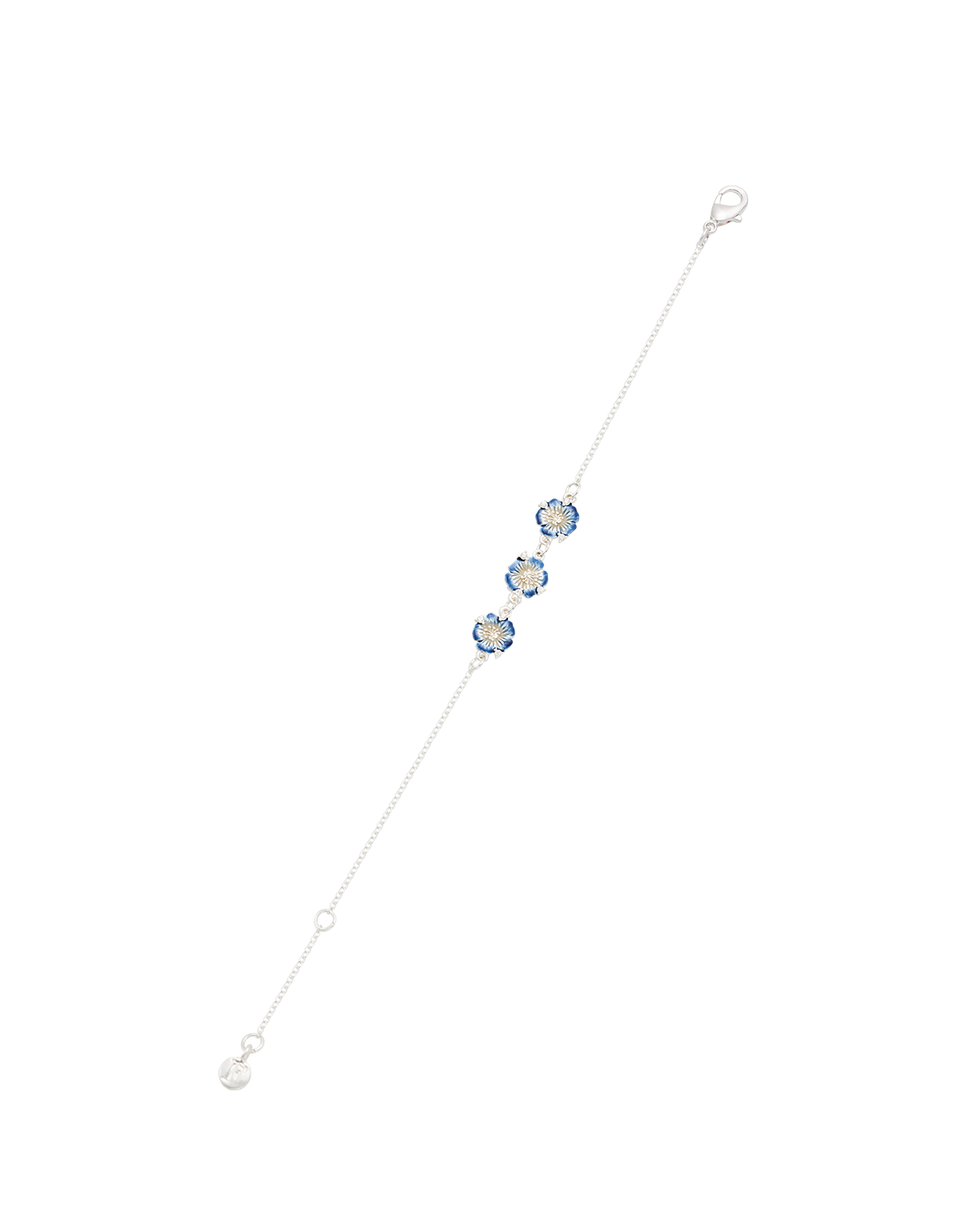 Larkspur Charm Bracelet in SIlver