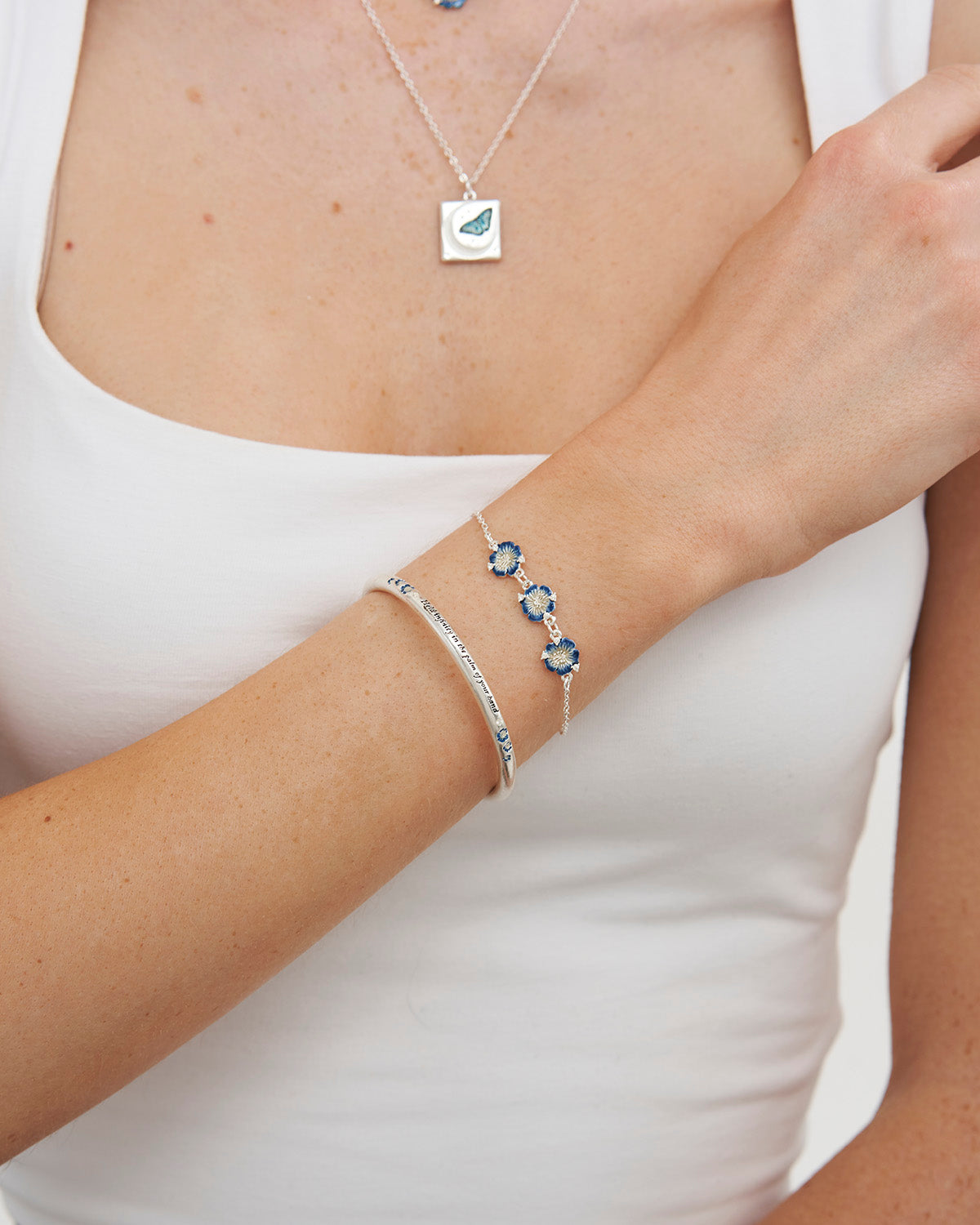 Larkspur Bangle in Silver