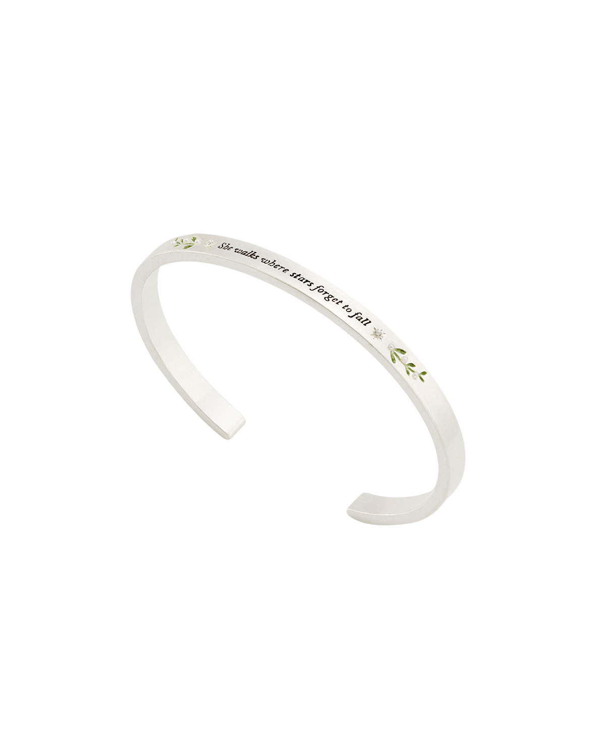 Larkspur Bangle in Silver
